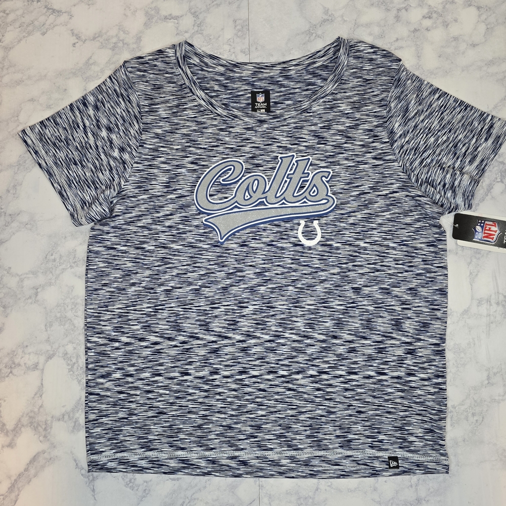 NFL Colts Blue and White Short Sleeve Tee